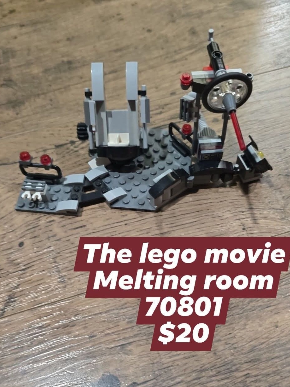 Lego Gray Melting Room Playset with Red Accents 70801